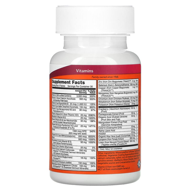 NOW Foods, Eve, Superior Women's Multi, 90 Tablets 733739037961