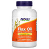 NOW Foods Flax Oil 1,000 mg 120 Veggie Softgels 733739017734