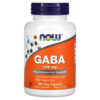 NOW Foods GABA with Vitamin B-6 500 mg 100 Veg Capsules 733739000873