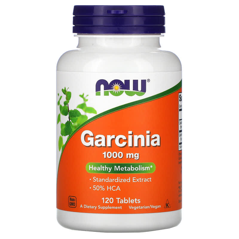 NOW Foods Garcinia 1,000 mg 120 Tablets 733739014351