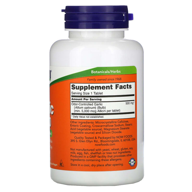 NOW Foods, Garlic 5000, 90 Tablets 733739018144