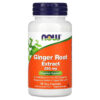 NOW Foods Ginger Root Extract 250 mg 90 Veg Capsules 733739046895
