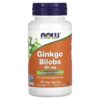 NOW Foods Ginkgo Biloba 60 mg 120 Veg Capsules 733739046871