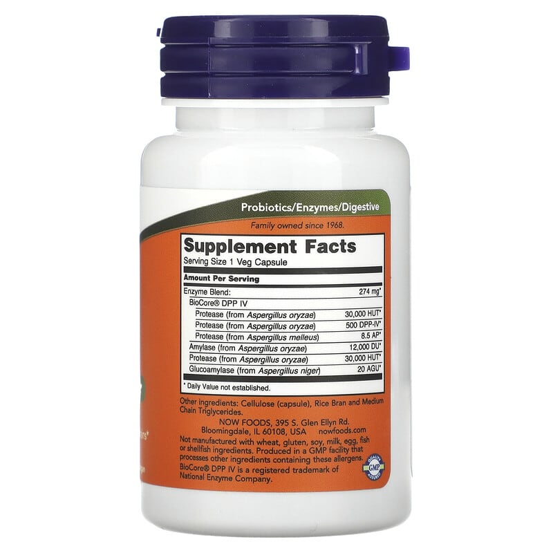 NOW Foods, Gluten Digest, 60 Veg Capsules 733739029591