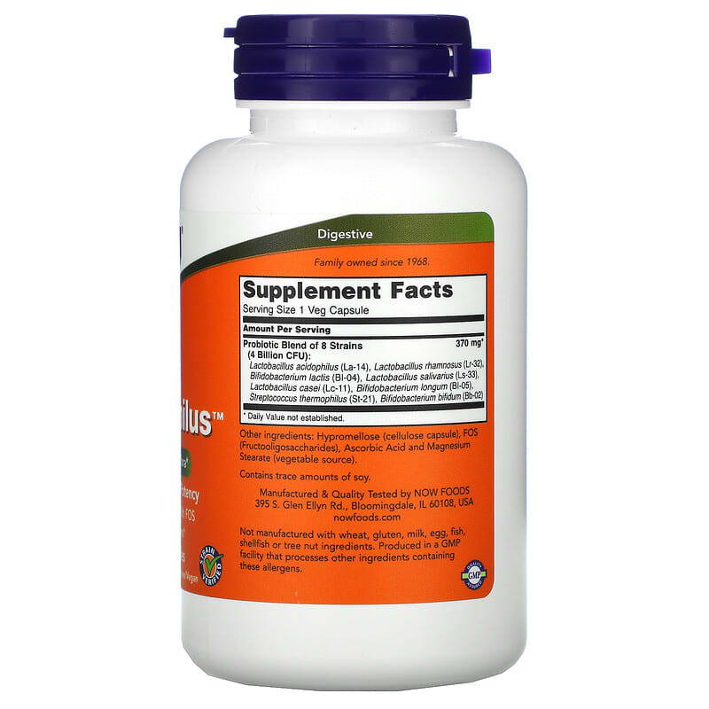 NOW Foods, Gr8-Dophilus, 120 Veg Capsules 733739029102