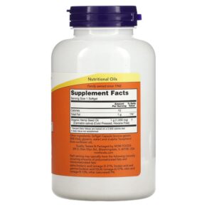 NOW Foods, Hemp Seed Oil, 1,000 mg, 120 Softgels 733739017994