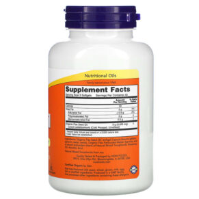 NOW Foods, High Lignan Flax Oil, 1,000 mg, 120 Softgels 733739017802