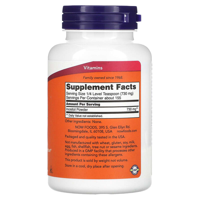 NOW Foods, Inositol Powder, 4 oz (113 g) 733739005274