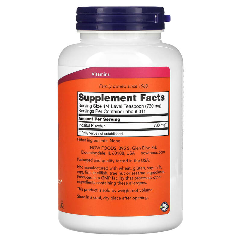 NOW Foods, Inositol Powder, 8 oz (227 g) 733739005281