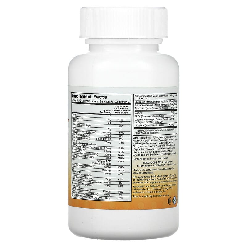 NOW Foods, Kid Vits, Berry Blast, 120 Chewables 733739038821