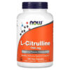 NOW Foods L-Citrulline 750 mg 180 Veg Capsules 733739001030