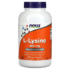 NOW Foods L-Lysine 500 mg 250 Veg Capsules 733739001122