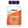 NOW Foods L-Tyrosine Extra Strength 750 mg 90 Veg Capsules 733739001658