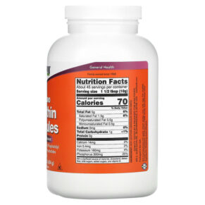 NOW Foods, Lecithin Granules, Non-GMO, 1 lb (454 g) 733739022608