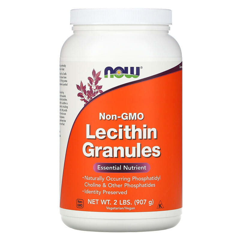 NOW Foods Lecithin Granules Non-GMO 2 lbs (907 g) 733739022622