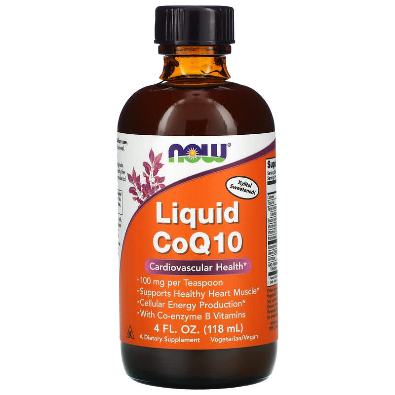 NOW Foods Liquid CoQ10 100 mg 4 fl oz (118 ml) 733739031860