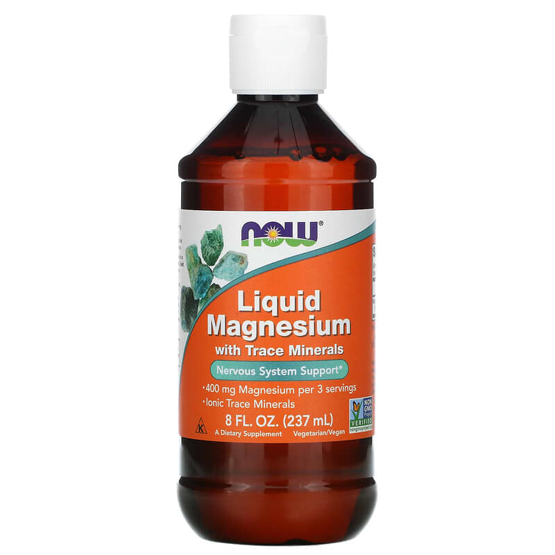 NOW Foods Liquid Magnesium with Trace Minerals 8 fl oz (237 ml) 733739012883