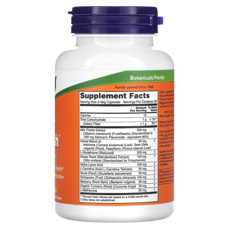 NOW Foods, Liver Refresh, 90 Veg Capsules 733739024480