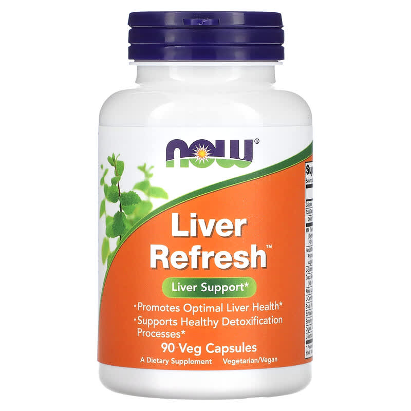 NOW Foods Liver Refresh 90 Veg Capsules 733739024480