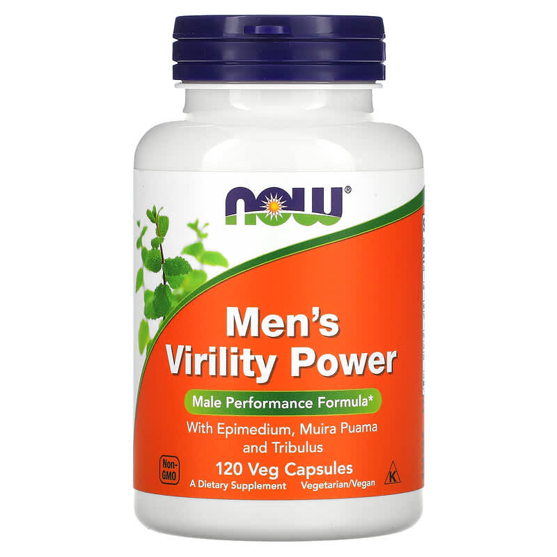 NOW Foods Men's Virility Power 120 Veg Capsules 733739033291