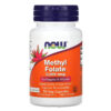 NOW Foods Methyl Folate 5,000 mcg 50 Veg Capsules 733739005021