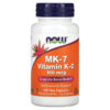 NOW Foods MK-7 Vitamin K-2  100 mcg 120 Veg Capsules 733739009937