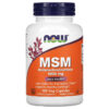 NOW Foods MSM Methylsulfonylmethane 1,000 mg 120 Veg Capsules 733739021205