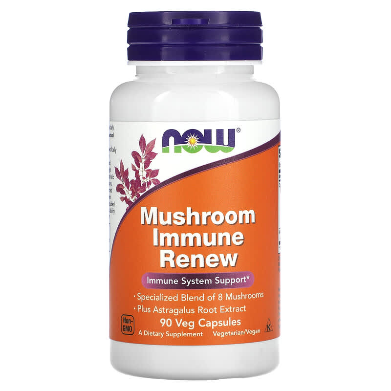 NOW Foods Mushroom Immune Renew 90 Veg Capsules 733739030559