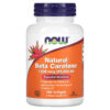 NOW Foods Natural Beta Carotene 7,500 mcg (25,000 IU) 180 Softgels 733739003225