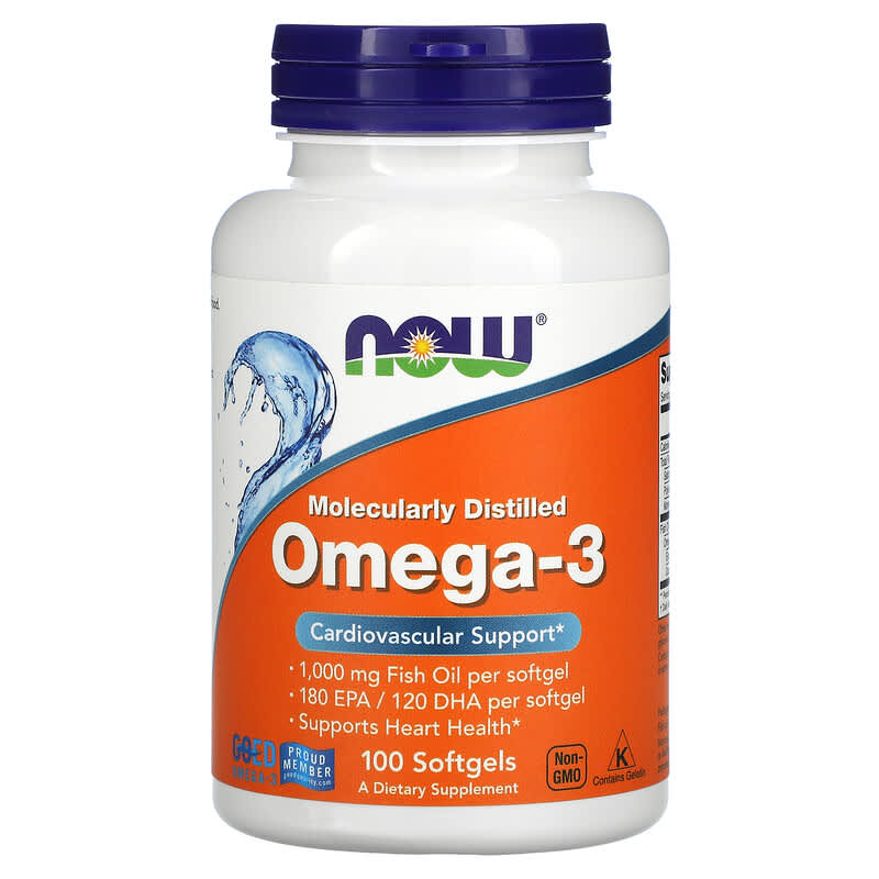 NOW Foods Omega-3 180 EPA/120 DHA 100 Softgels 733739016508