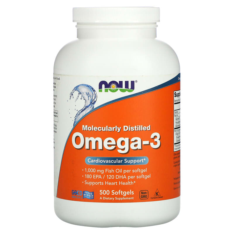 NOW Foods Omega-3 180 EPA/120 DHA 500 Softgels 733739016539
