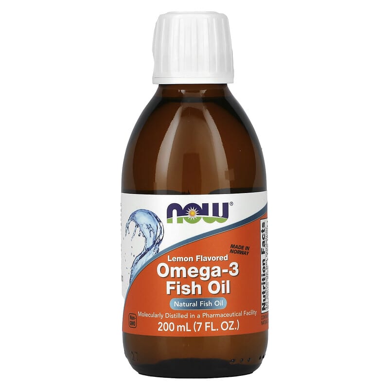 NOW Foods Omega-3 Fish Oil Lemon 7 fl oz (200 ml) 733739016591