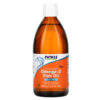 NOW Foods Omega-3 Fish Oil Lemon Flavored 16.9 fl oz (500 ml) 733739016607