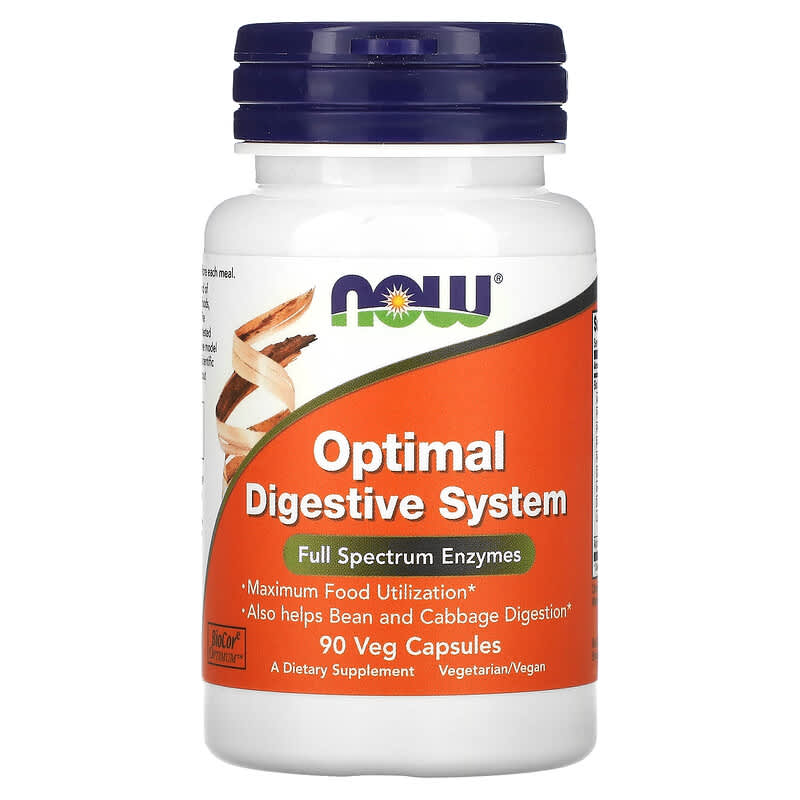 NOW Foods Optimal Digestive System 90 Veg Capsules 733739029584