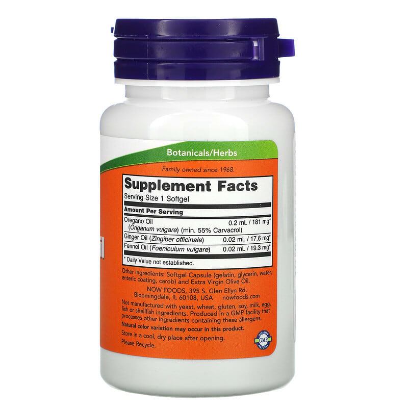 NOW Foods, Oregano Oil, 90 Softgels 733739047328