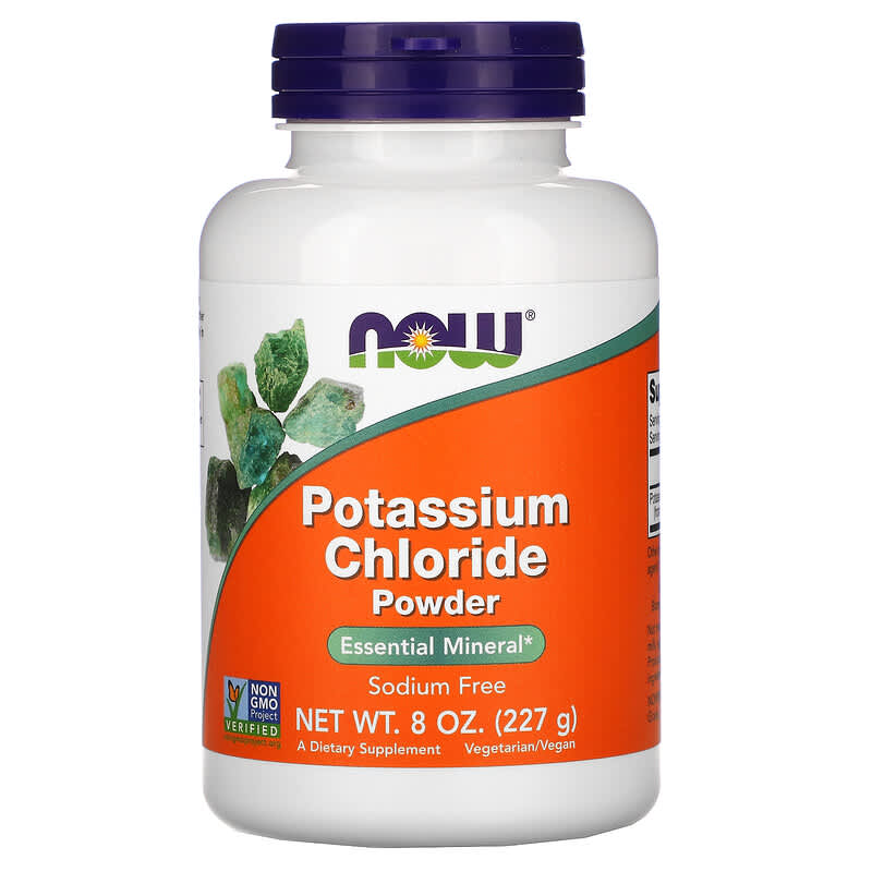 NOW Foods Potassium Chloride Powder 8 oz (227 g) 733739014504