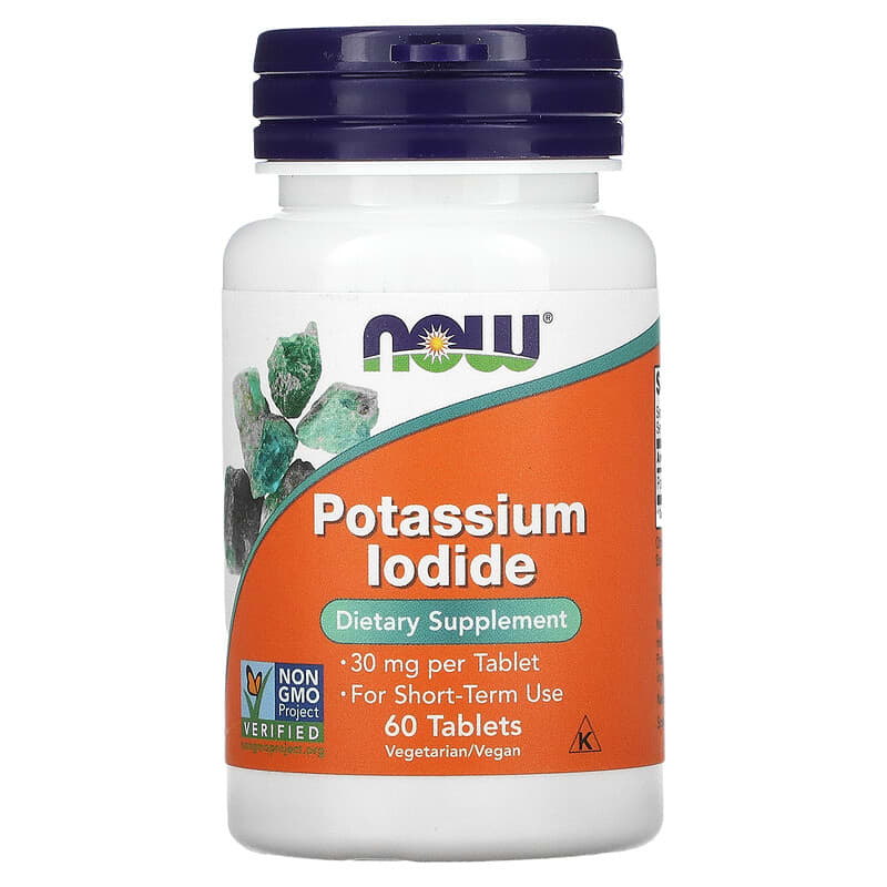 NOW Foods Potassium Iodide 30 mg 60 Tablets 733739014542