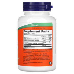 NOW Foods, Potassium Plus Iodine, 180 Tablets 733739014528