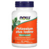 NOW Foods Potassium Plus Iodine 180 Tablets 733739014528