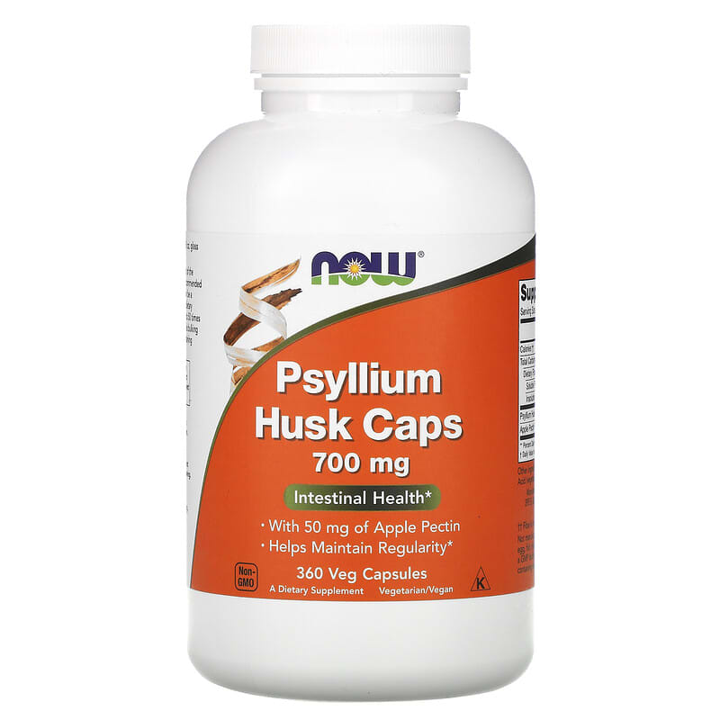 NOW Foods Psyllium Husk Caps 700 mg  360 Veg Capsules 733739059741