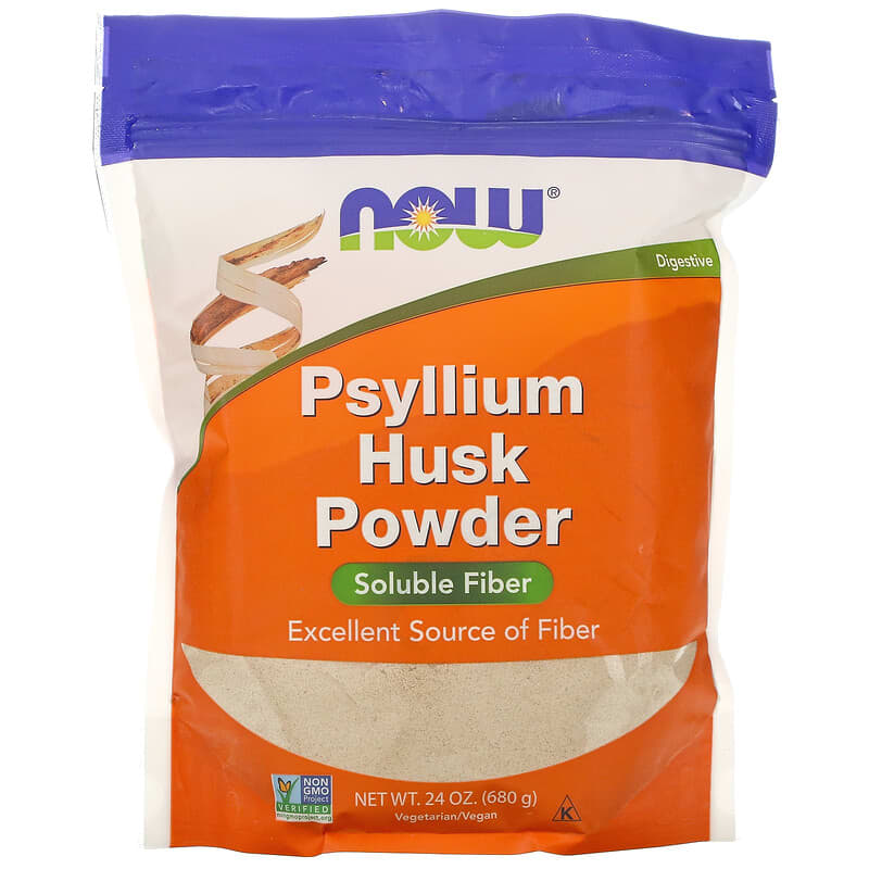 NOW Foods Psyllium Husk Powder 1.5 lbs (680 g) 733739059789