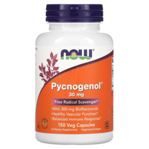 NOW Foods Pycnogenol 30 mg 150 Veg Capsules 733739032669