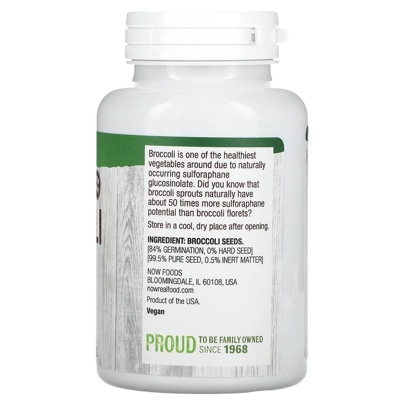 NOW Foods, Real Food, Broccoli Seeds, 4 oz (113 g) 733739072153