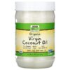 NOW Foods Real Food Organic Virgin Coconut Oil 20 fl oz (591 ml) 733739017260