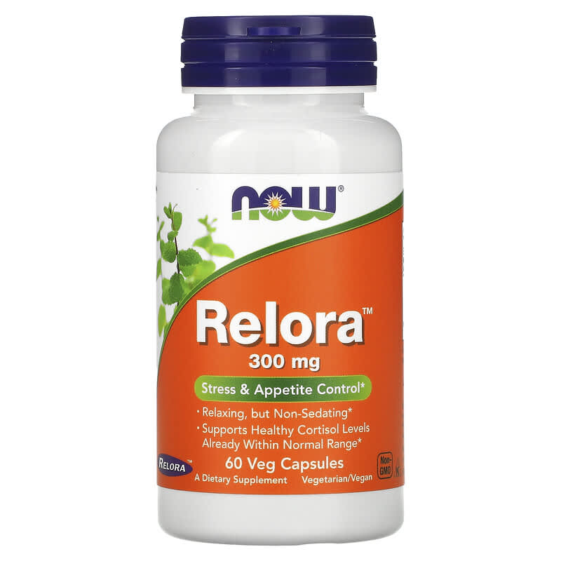 NOW Foods Relora 300 mg 60 Veg Capsules 733739033420