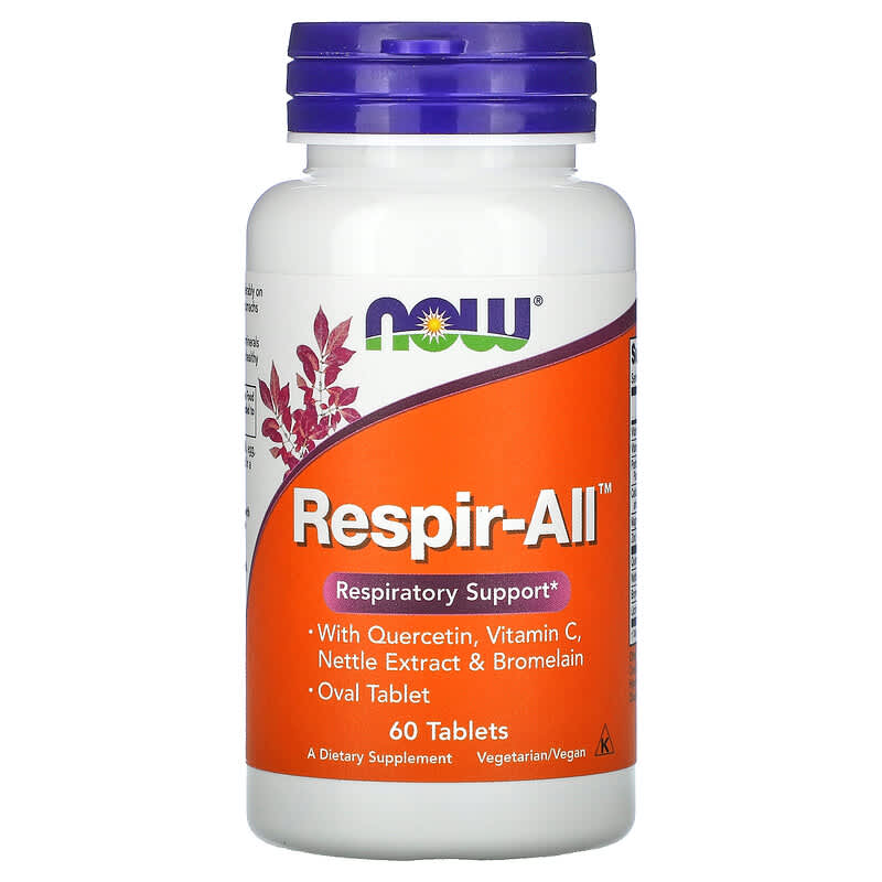 NOW Foods Respir-All 60 Tablets 733739032829