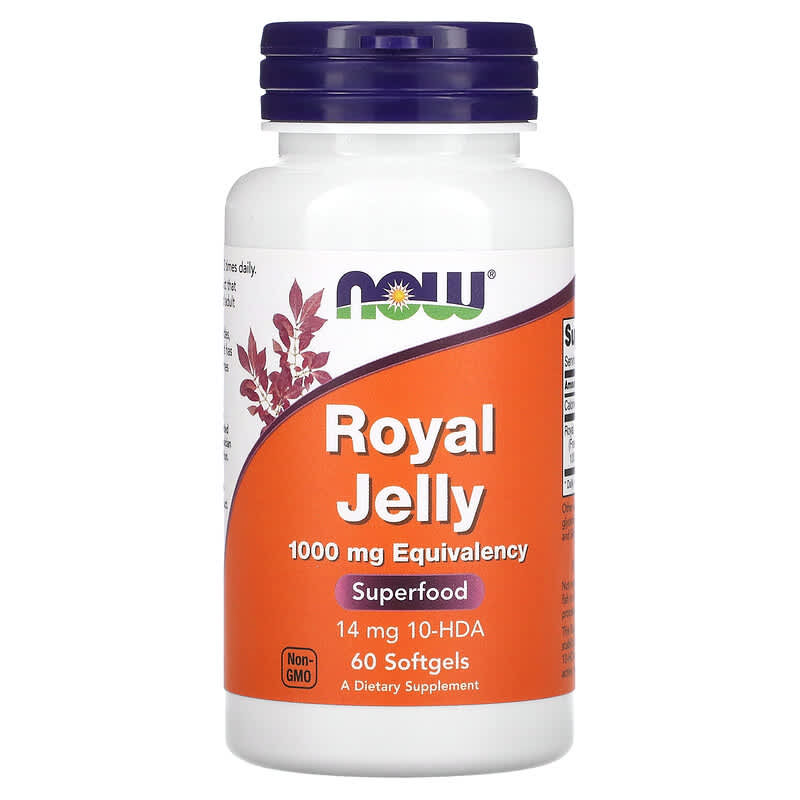 NOW Foods Royal Jelly 1,000 mg 60 Softgels 733739025609