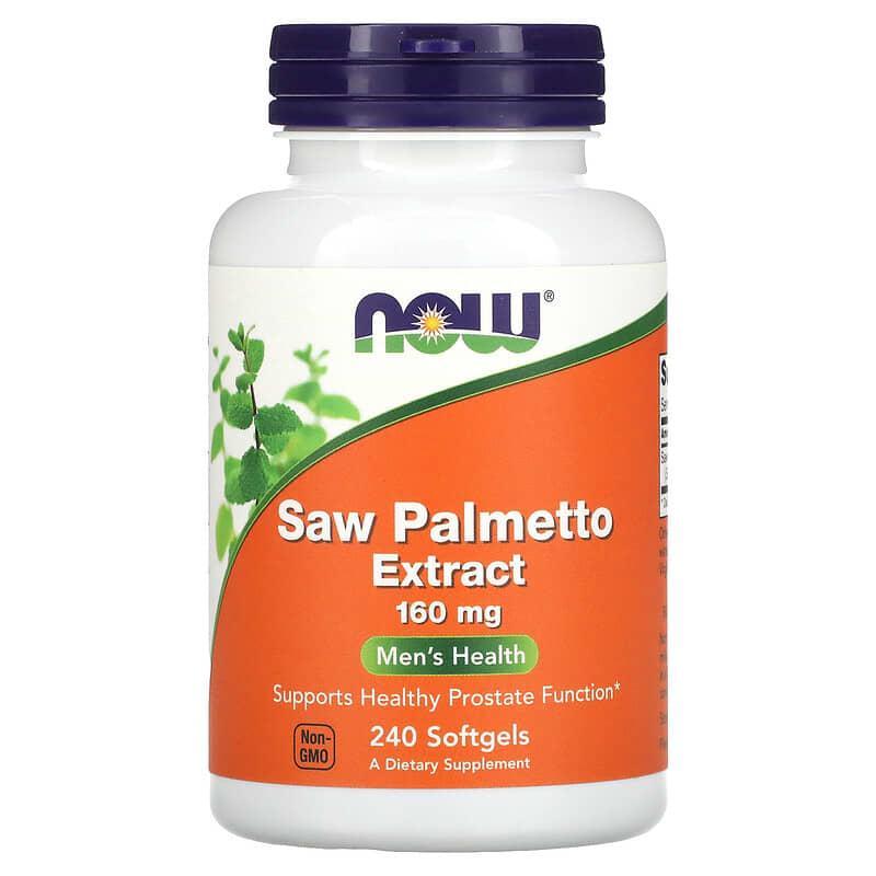 NOW Foods Saw Palmetto Extract 160 mg 240 Softgels 733739047441