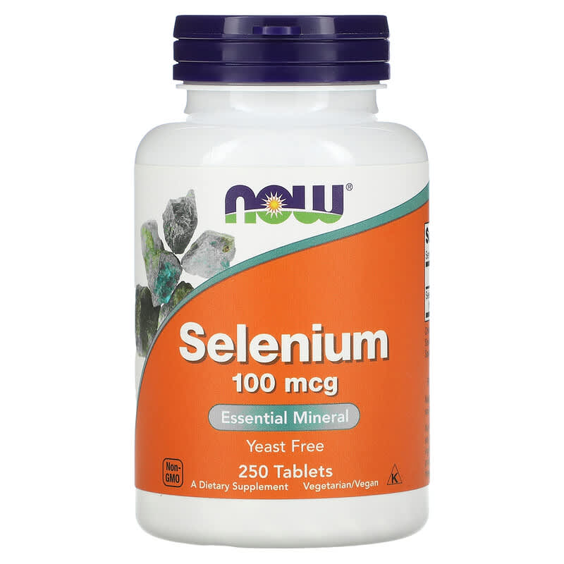 NOW Foods Selenium 100 mcg 250 Tablets 733739014825