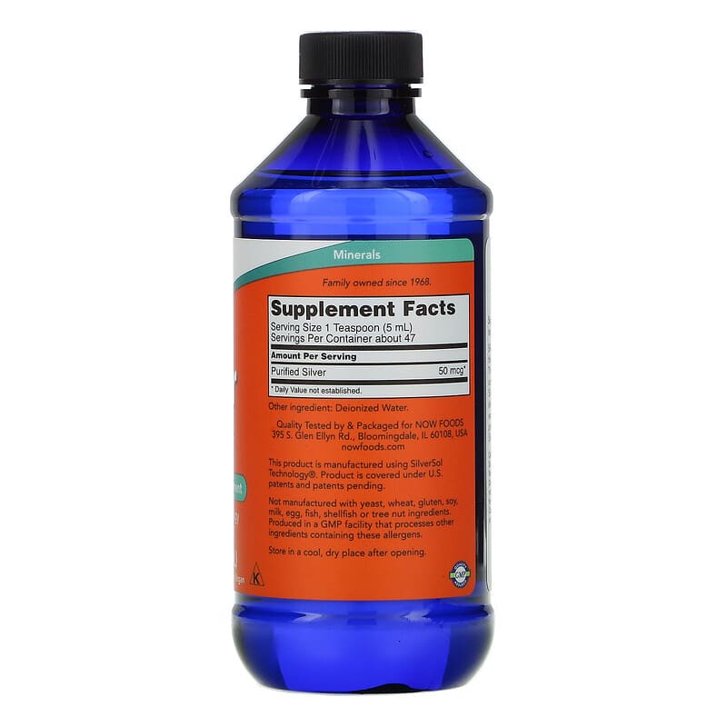NOW Foods, Silver Sol, 8 fl oz (237 ml) 733739014085